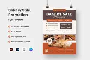 Bakery Sale Promotion Flyer Template V2