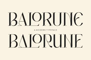 Balorune A Modern Type Face Font