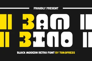 Bambino – Block modern font