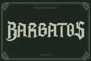 Barbatos Modern Blackletter Font