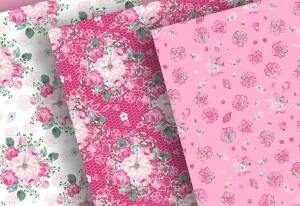Berry Pink digital paper pack