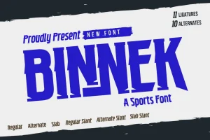 BINNEK | Athletic Font