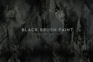Black Brush Paint