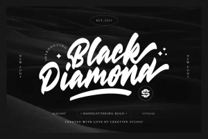 Black Diamond Handlettering Bold