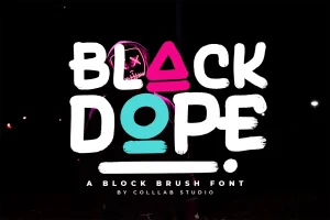 Black Dope – A Brush Font