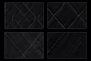 Black Folded Paper Texture Background