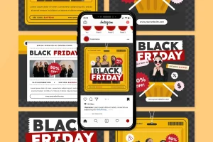 Black Friday Sale Social Media Post Template V3
