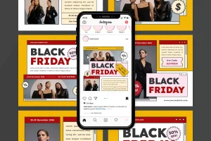 Black Friday Sale Social Media Post Template V4
