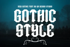 Black Ghosthic Font