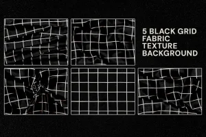 Black Grid Fabric Texture #03