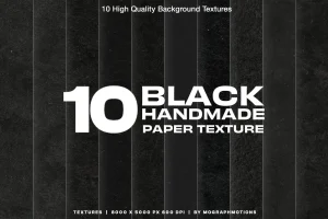 Black Handmade Paper Texture
