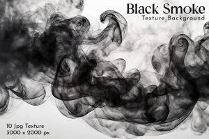 Black Smoke Texture Background