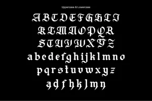 Blitch Modern Blackletter Tattoo Font