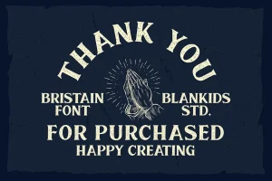 Bristain Rought Serif Font