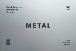 Brutalist Metal and Concrete Background Textures