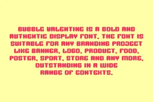 Bubble Valentine Font