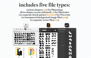 Building Blocks: Procreate Brushes + Vector Shapes