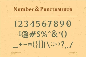 Bulky – Western Typeface