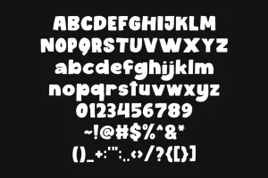 Bullate – Blobby Bold Font