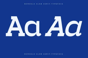 Burgela Slab Serif Typeface