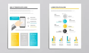 Business infographics elements for Brochures