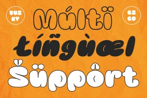 Busky – Graffiti bubble font