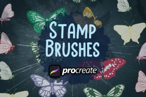 Butterfly Brush Stamp Procreate