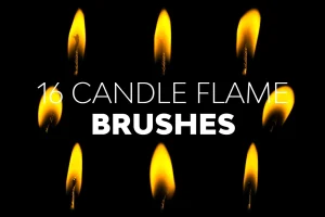 Candle Flame Brushes