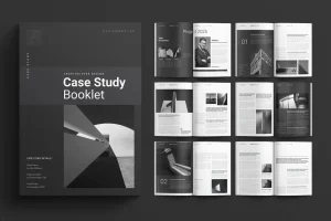 Case Study Booklet Layout Design Template