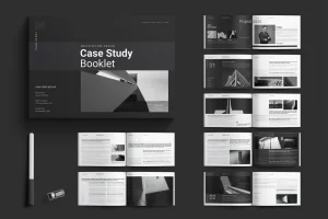 Case Study Booklet Layout Design Template