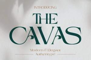 Cavas modern & elegant font