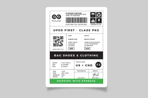 Cd Modern Fragile Sticker Template