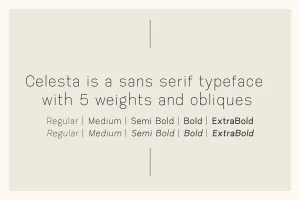 Celesta – Sans Serif Font