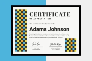 Certificate of Appreciation Template V5