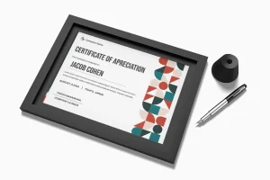 Certificate of Apreciation – Geometric Style