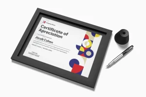 Certificate of Apreciation – Geometric Style