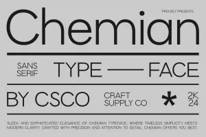 Chemian – Modern Font