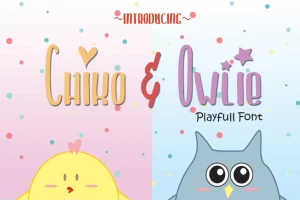 Chiko & Owlie – Cute Font