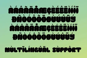 Chockis – Bubble Display Font