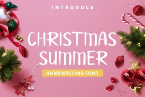 Christmas  Summer Font