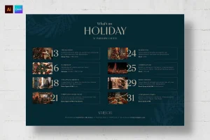 Christmas Event Schedule Template