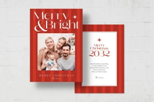 Christmas Greetings Card Template