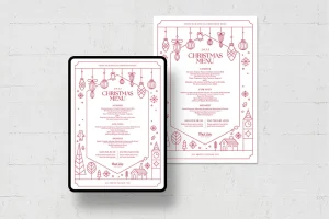 Christmas Menu Template