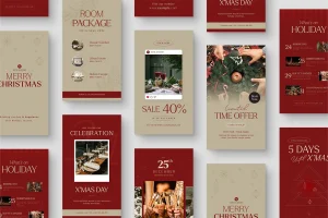 Christmas What’s On Social Media Templates