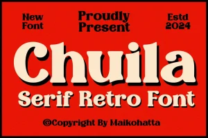 Chuila – Serif Retro Font