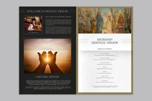 Church Service Program Template
