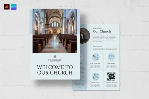 Church Welcome Card Template