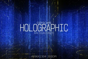 City Holographic Backgrounds