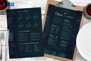 Cocktails Menu Flyer & Menu Template
