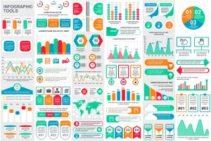 Collection Infographic Elements Template Graphics